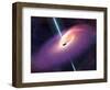 Accretion by a Supermassive Black Hole-null-Framed Photographic Print