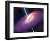 Accretion by a Supermassive Black Hole-null-Framed Photographic Print