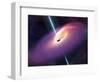 Accretion by a Supermassive Black Hole-null-Framed Photographic Print