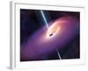 Accretion by a Supermassive Black Hole-null-Framed Photographic Print