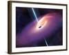 Accretion by a Supermassive Black Hole-null-Framed Photographic Print