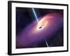 Accretion by a Supermassive Black Hole-null-Framed Photographic Print