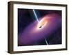 Accretion by a Supermassive Black Hole-null-Framed Photographic Print