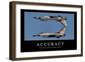 Accuracy: Inspirational Quote and Motivational Poster-null-Framed Photographic Print