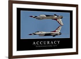 Accuracy: Inspirational Quote and Motivational Poster-null-Framed Photographic Print