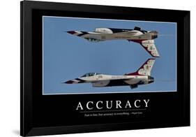 Accuracy: Inspirational Quote and Motivational Poster-null-Framed Photographic Print