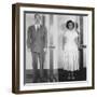 Accused Atomic Spy Julius and Ethel Rosenberg in a Standing Mug Shot, 1951-null-Framed Art Print