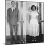 Accused Atomic Spy Julius and Ethel Rosenberg in a Standing Mug Shot, 1951-null-Mounted Art Print