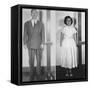 Accused Atomic Spy Julius and Ethel Rosenberg in a Standing Mug Shot, 1951-null-Framed Stretched Canvas