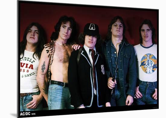 ACDC 1976-null-Mounted Poster