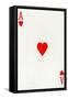 Ace of Hearts from a deck of Goodall & Son Ltd. playing cards, c1940-Unknown-Framed Stretched Canvas