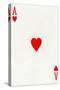 Ace of Hearts from a deck of Goodall & Son Ltd. playing cards, c1940-Unknown-Stretched Canvas