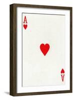 Ace of Hearts from a deck of Goodall & Son Ltd. playing cards, c1940-Unknown-Framed Giclee Print