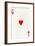 Ace of Hearts from a deck of Goodall & Son Ltd. playing cards, c1940-Unknown-Framed Giclee Print