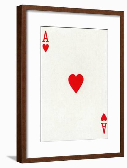 Ace of Hearts from a deck of Goodall & Son Ltd. playing cards, c1940-Unknown-Framed Giclee Print