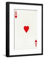 Ace of Hearts from a deck of Goodall & Son Ltd. playing cards, c1940-Unknown-Framed Giclee Print