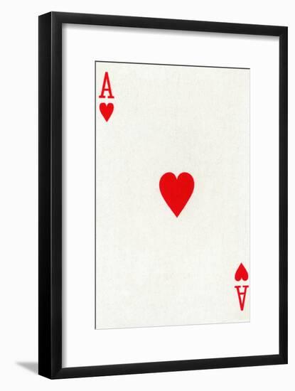 Ace of Hearts from a deck of Goodall & Son Ltd. playing cards, c1940-Unknown-Framed Giclee Print