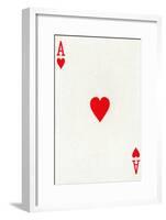 Ace of Hearts from a deck of Goodall & Son Ltd. playing cards, c1940-Unknown-Framed Giclee Print