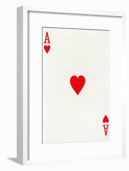 Ace of Hearts from a deck of Goodall & Son Ltd. playing cards, c1940-Unknown-Framed Giclee Print