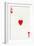 Ace of Hearts from a deck of Goodall & Son Ltd. playing cards, c1940-Unknown-Framed Giclee Print