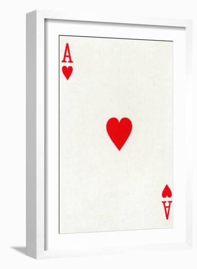 Ace of Hearts from a deck of Goodall & Son Ltd. playing cards, c1940-Unknown-Framed Giclee Print