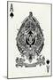 Ace of Spades from a deck of Goodall & Son Ltd. playing cards, c1940-Unknown-Mounted Giclee Print