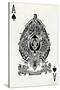 Ace of Spades from a deck of Goodall & Son Ltd. playing cards, c1940-Unknown-Stretched Canvas