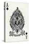 Ace of Spades from a deck of Goodall & Son Ltd. playing cards, c1940-Unknown-Stretched Canvas