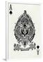 Ace of Spades from a deck of Goodall & Son Ltd. playing cards, c1940-Unknown-Framed Giclee Print