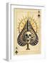 Ace of Spades - Playing Card-Lantern Press-Framed Art Print