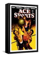 Ace Sports: Basketball-null-Framed Stretched Canvas