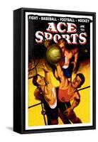 Ace Sports: Basketball-null-Framed Stretched Canvas