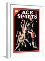 Ace Sports: In the Heat of the Game-null-Framed Art Print