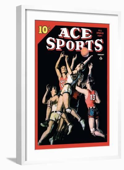 Ace Sports: In the Heat of the Game-null-Framed Art Print