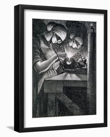 Acetylene Welders, 1917-Christopher Richard Wynne Nevinson-Framed Giclee Print