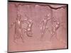 Achaemenid cylinder-seal impression of a Royal hunt. Artist: Unknown-Unknown-Mounted Giclee Print
