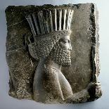 Persian Guard, Reign of Xerxes (486-65 Bc), C.480 BC (Limestone)-Achaemenid-Mounted Giclee Print