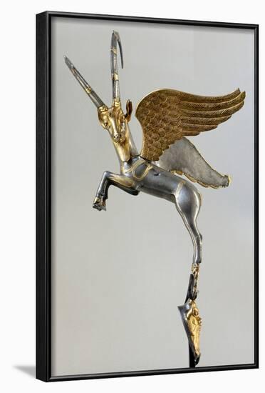 Achaemenid Vase Handle in the Form of a Winged Ibex-null-Framed Photographic Print