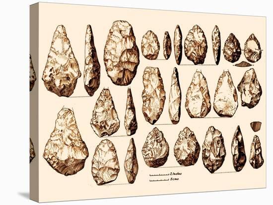 Acheulean Hand-Axes, Lower Paleolithic-Science Source-Stretched Canvas