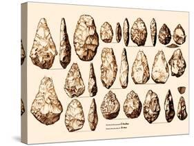 Acheulean Hand-Axes, Lower Paleolithic-Science Source-Stretched Canvas