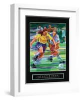 Achievement - Girl's Soccer-Bill Hall-Framed Art Print