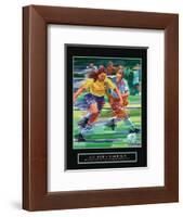 Achievement - Girl's Soccer-Bill Hall-Framed Art Print