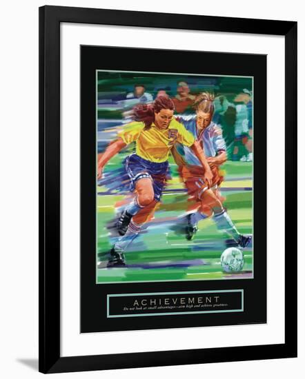 Achievement - Girl's Soccer-Bill Hall-Framed Art Print