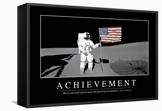 Achievement: Inspirational Quote and Motivational Poster-null-Framed Stretched Canvas