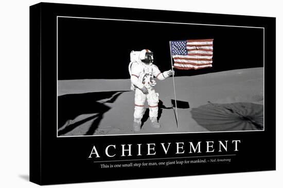 Achievement: Inspirational Quote and Motivational Poster-null-Stretched Canvas