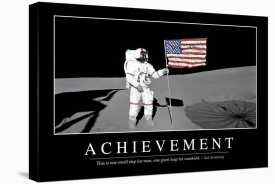 Achievement: Inspirational Quote and Motivational Poster-null-Stretched Canvas