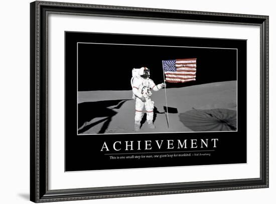 Achievement: Inspirational Quote and Motivational Poster-null-Framed Photographic Print