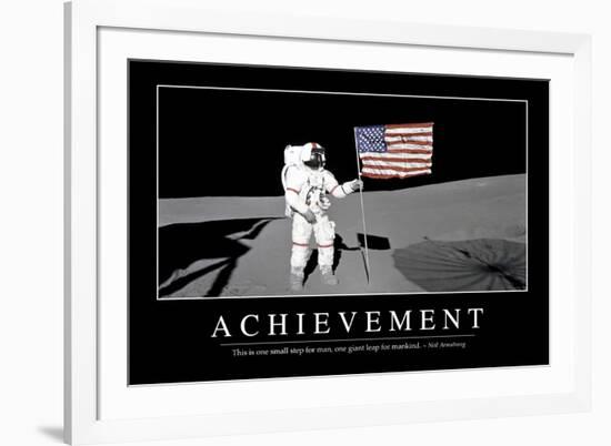 Achievement: Inspirational Quote and Motivational Poster-null-Framed Photographic Print