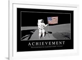 Achievement: Inspirational Quote and Motivational Poster-null-Framed Photographic Print