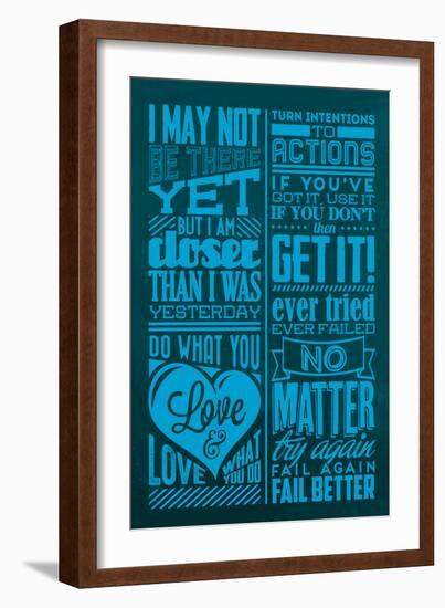 Achievement Set Blue-Lorand Okos-Framed Art Print